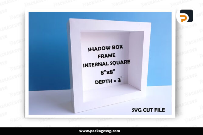 3D Shadow Box Frame 20x20, SVG Paper Cut LFGB3LEH