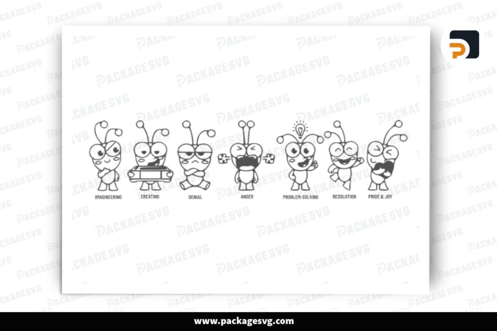 7 Stages Of Cricuting Bee SVG PNG EPS PDF Digital Download LE5J47NM