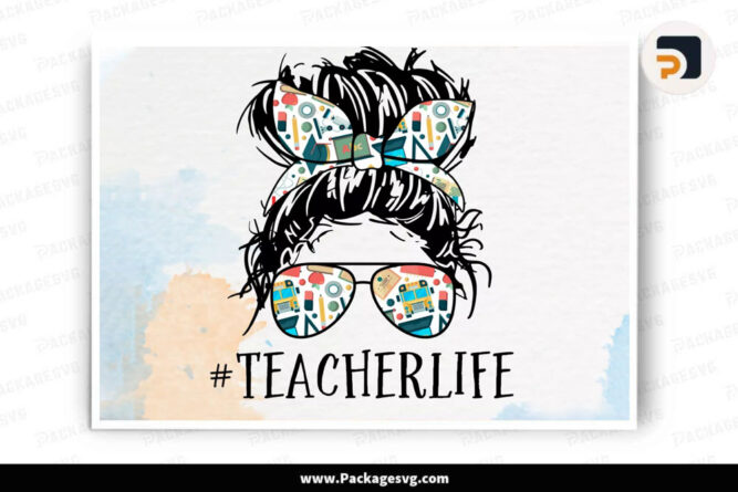 Teacher Life Sublimation PNG, Printable on T-Shirt