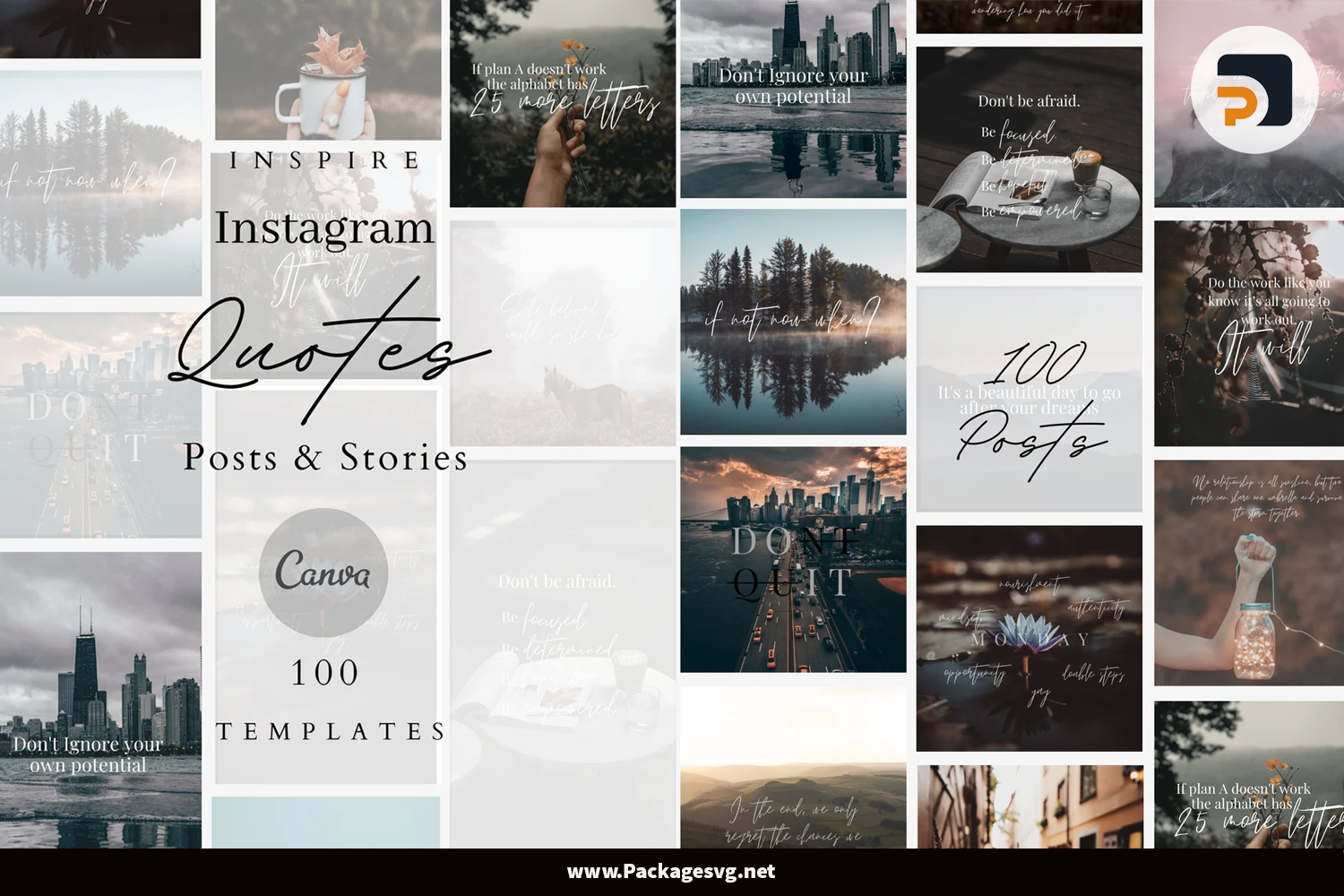 100 Instagram Motivational Quote Templates