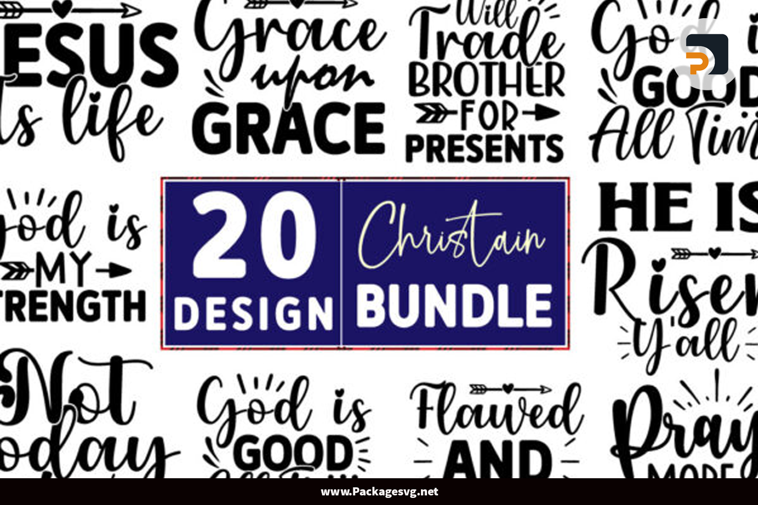 20 Design Christian Bundle SVG PNG EPS DXF