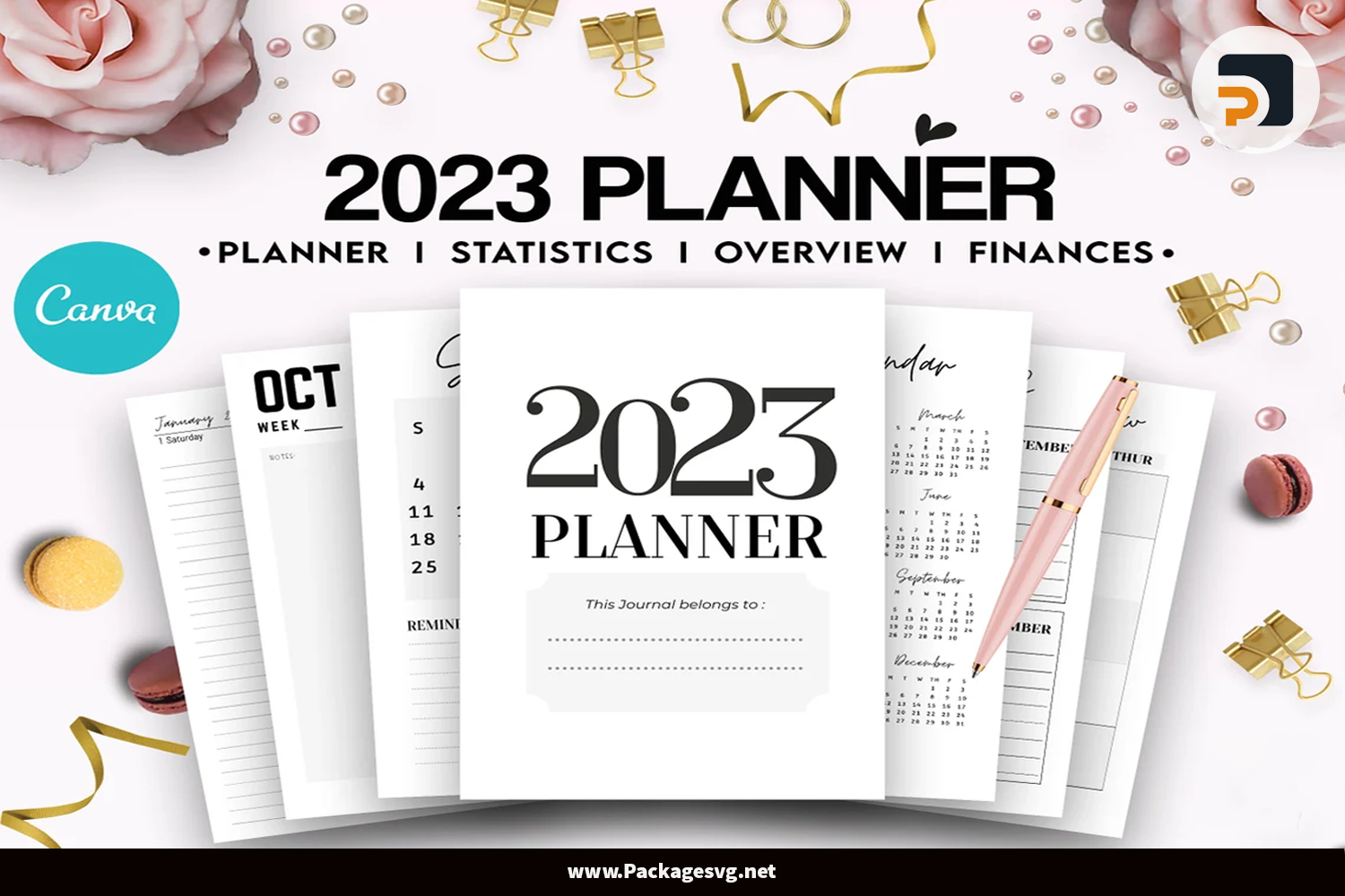 2023 Planner 37 Canva Templates