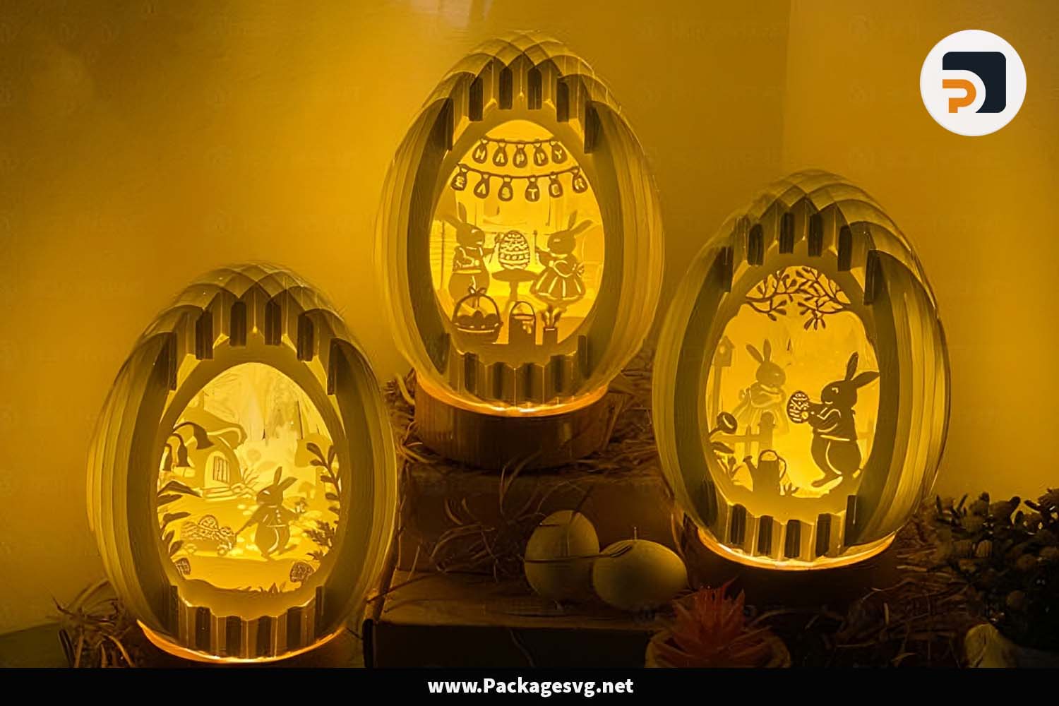 3D Easter Bunny Eggs Popup Bundle For Cricut LFG4N9B6