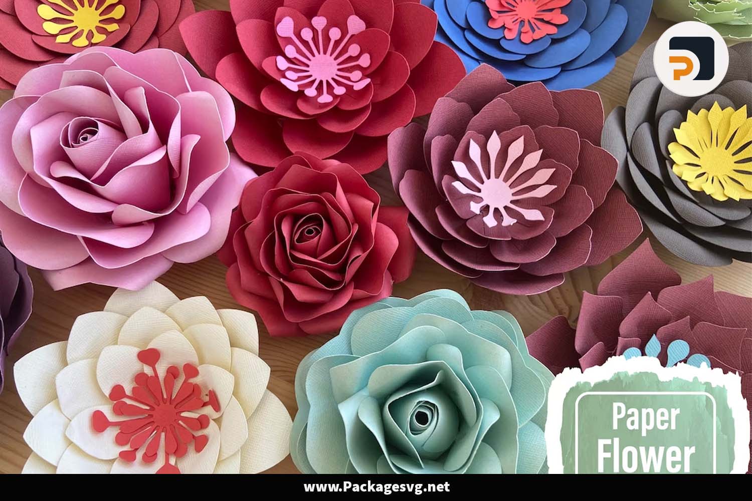 3D Flowers Paper Bundle
