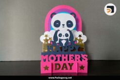 3D Happy Mother's Day Pop-up SVG