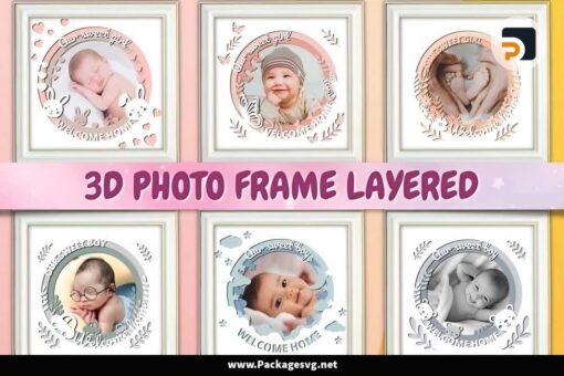 3D Photo Frame Layer Bundle