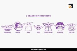 7 Stages Of Cricuting Baby Yoda SVG PNG EPS PDF Digital Download LE6HQ6PN