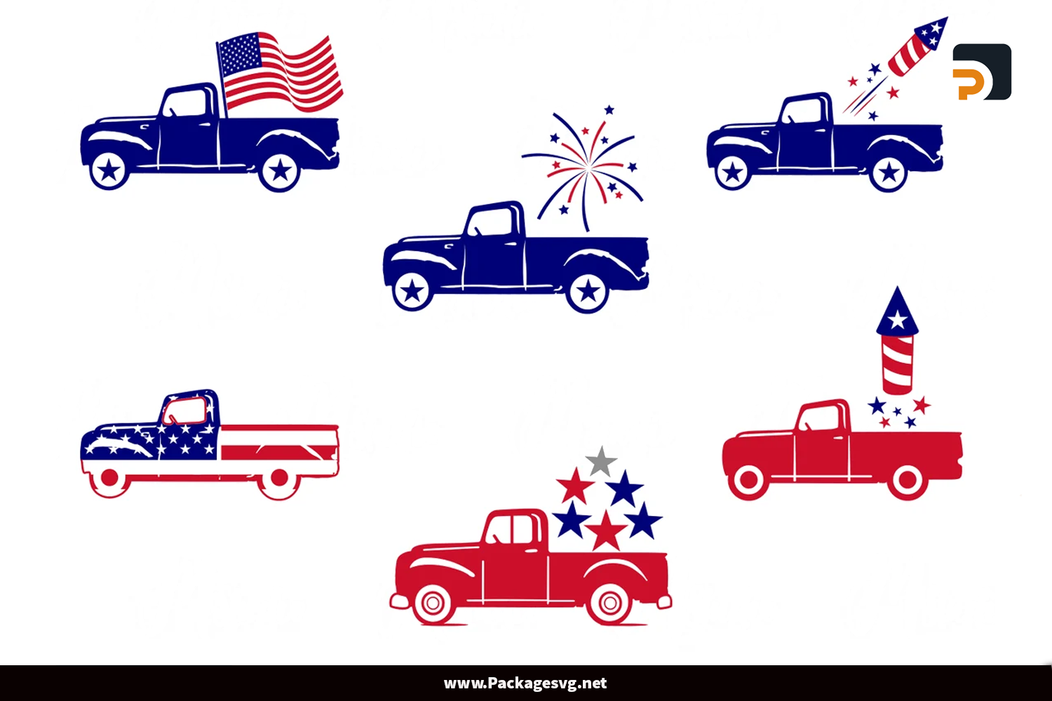 America Truck SVG