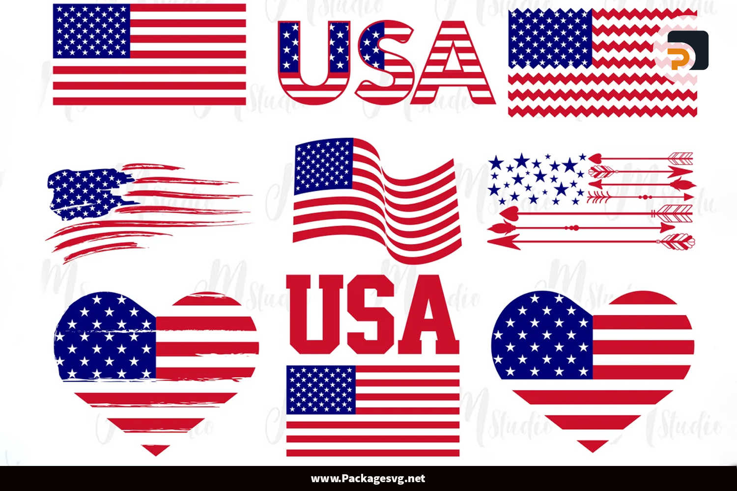 American Flag SVG