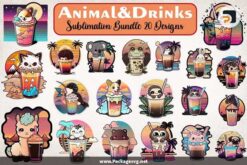 Animal And Drinks Sublimation Bundle