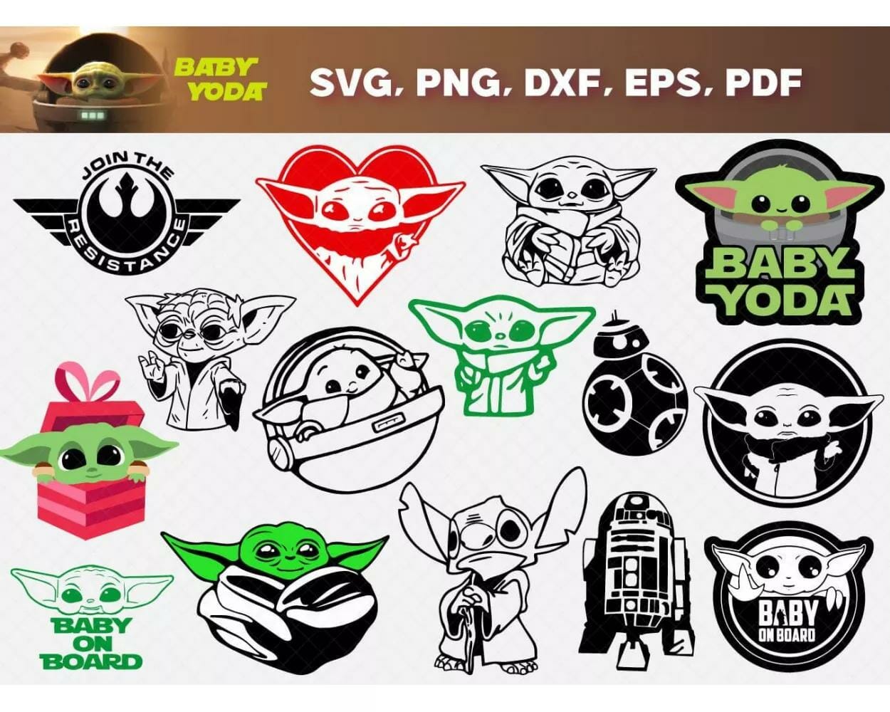 80 Designs SVG PNG EPS DXF PDF Digital Download|||||