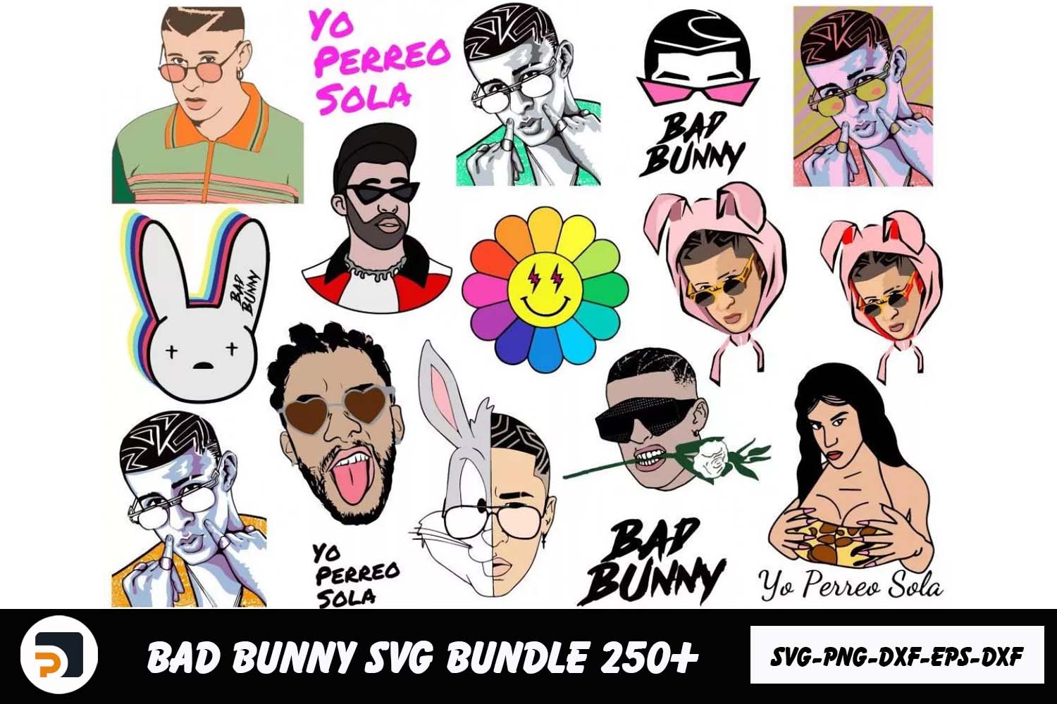 Bad Bunny SVG Bundle