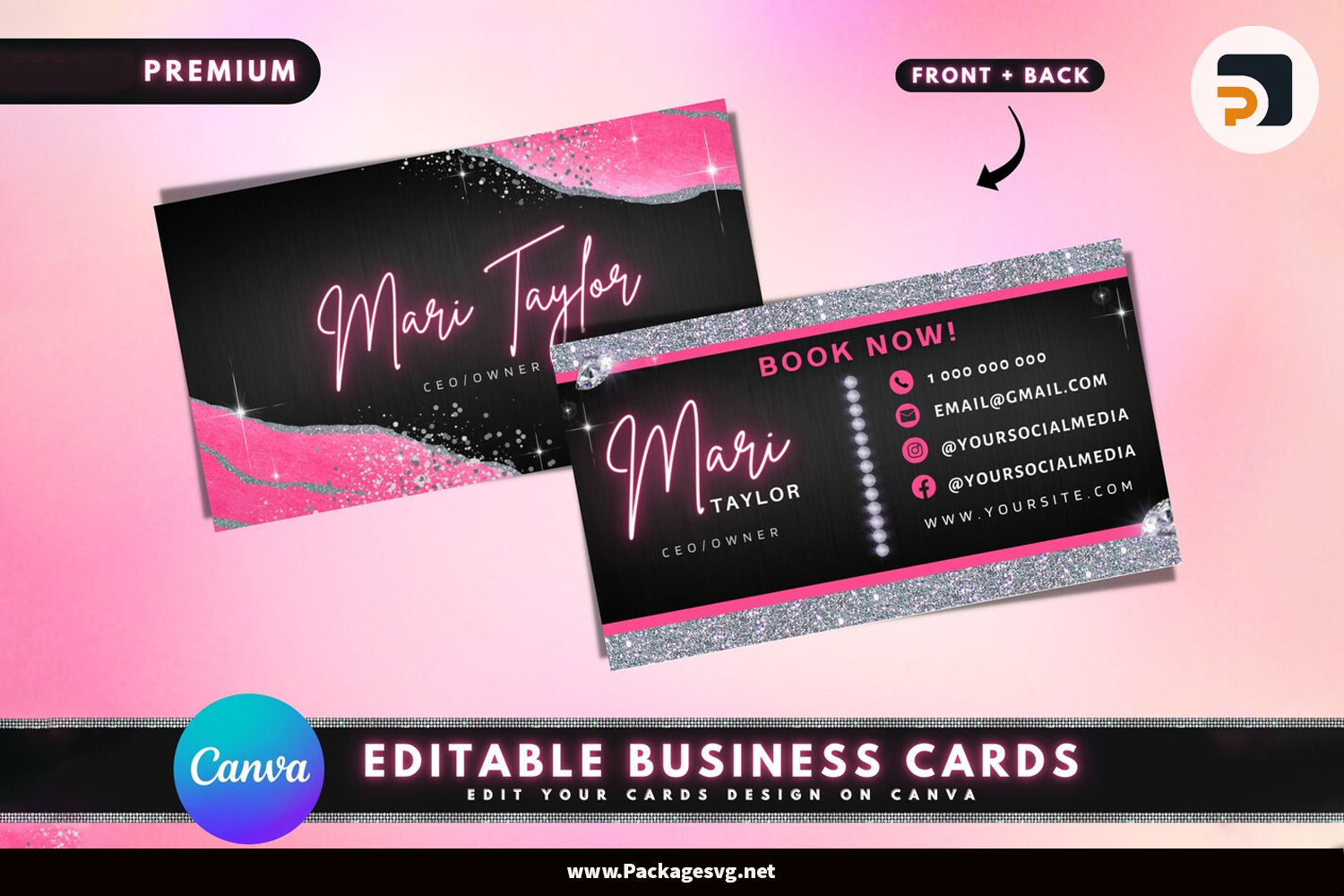 Beauty Boutique Business Cards