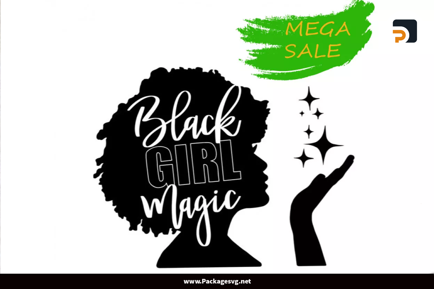 Black Girl Magic SVG PNG EPS DXF PDF JPG AI