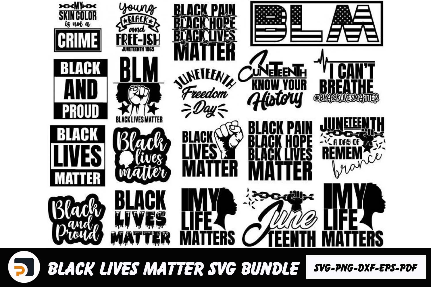 Black Lives Matter SVG Huge Bundle