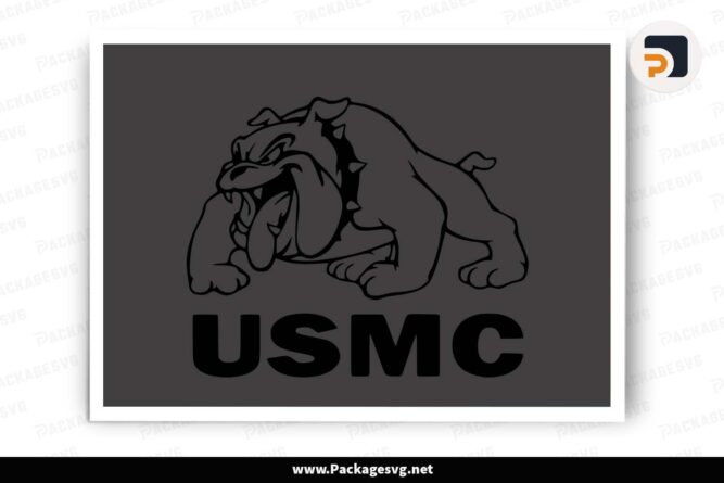 Bulldog SVG, USMC T-Shirt Design LGYZ1BWS