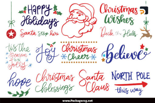 Christmas Colored SVG