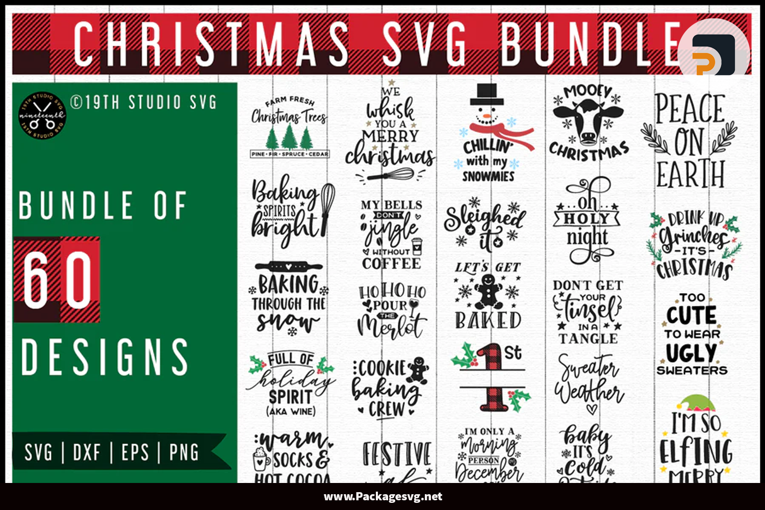 Christmas Quotes Bundle SVG PNG EPS DXF