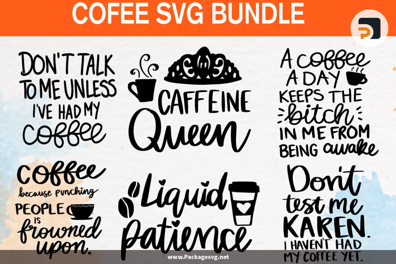 Coffee Quotes SVG Bundle