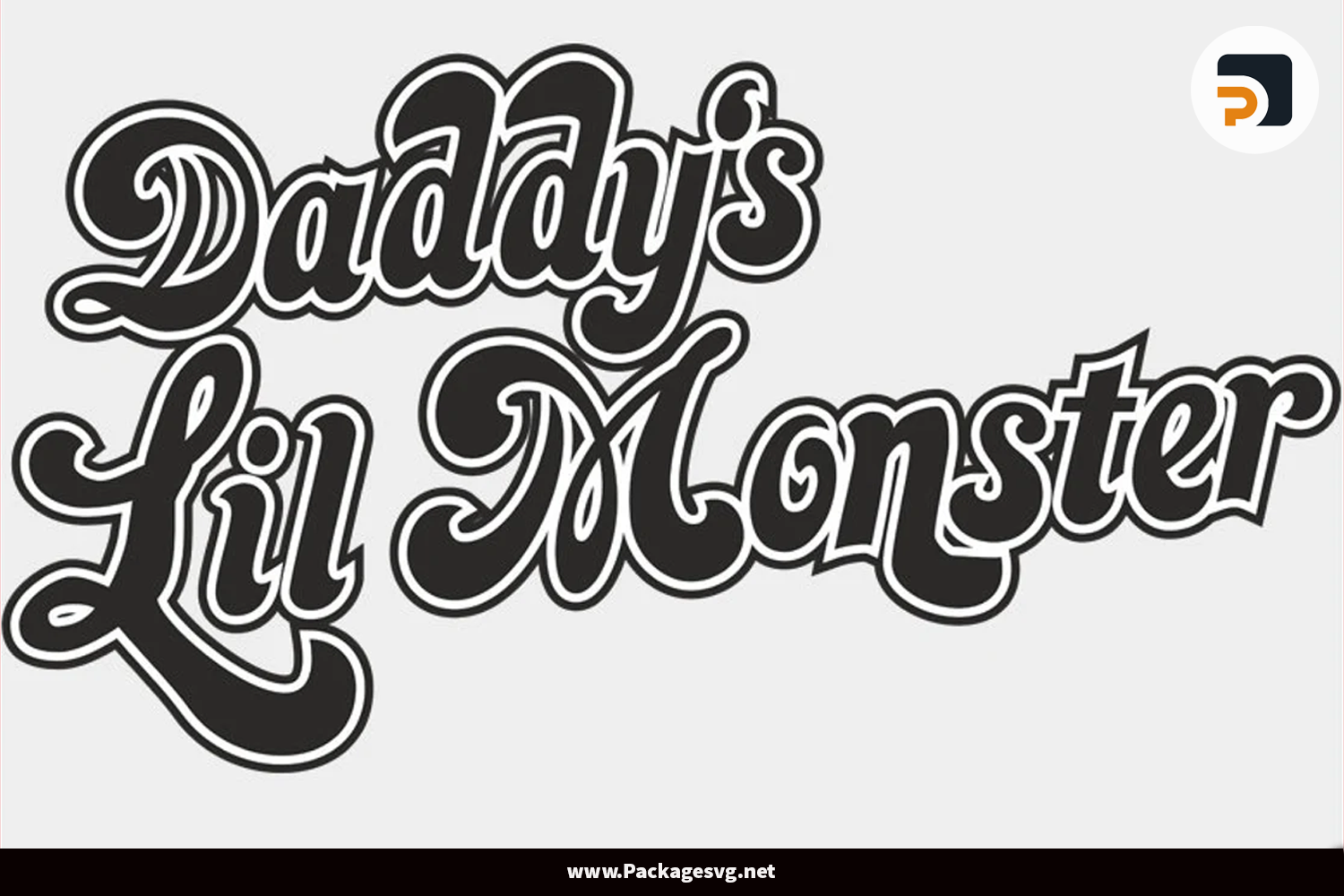 Daddy's Lil Monster SVG