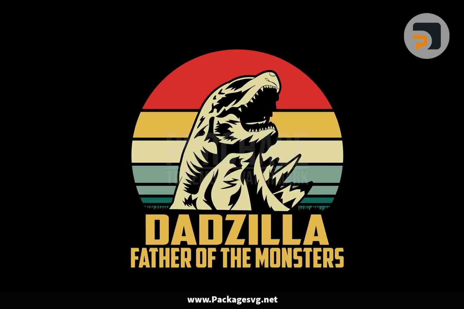 Dadzilla Father Of The Monsters SVG