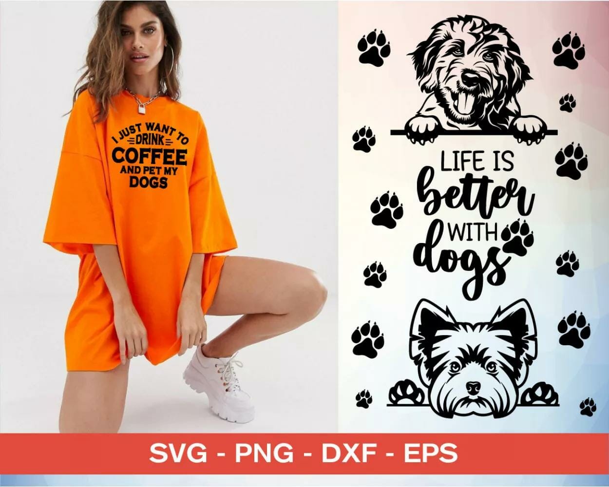 60 Designs SVG PNG EPS DXF Digital Download||