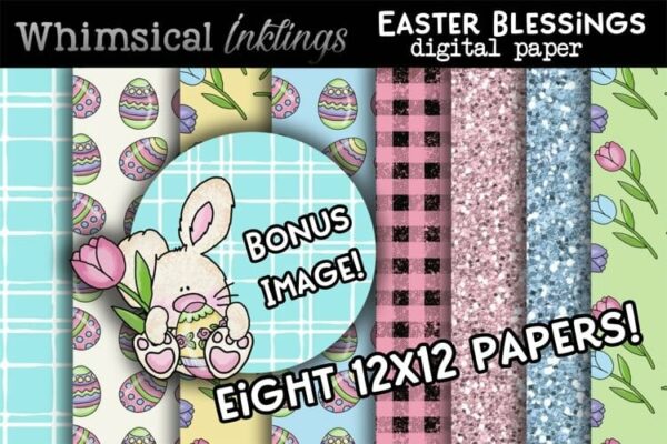 Easter Blessings Digital Paper Set