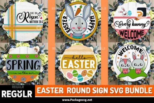 Easter Round Sign Bundle