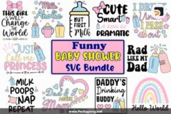 Funny Baby Shower SVG Bundle