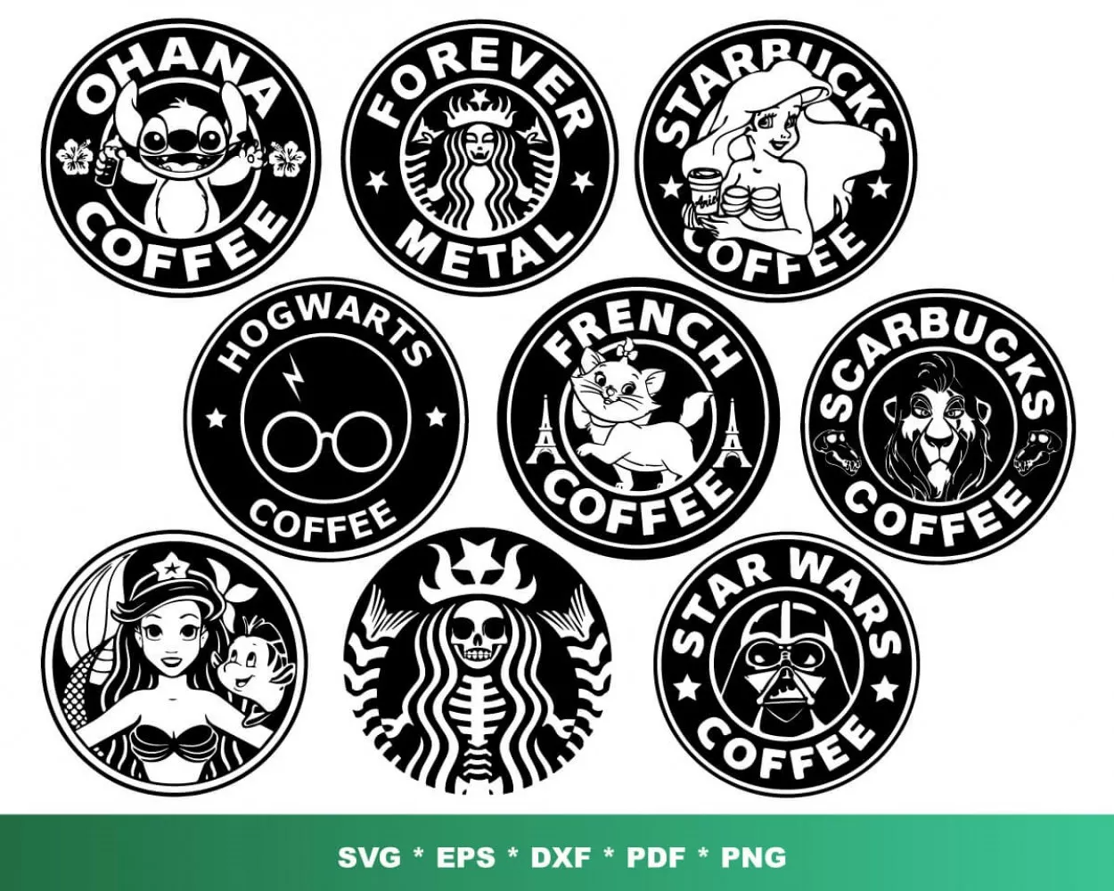 100+ Designs Digital Download LF0QOS60|||||||Funny Starbucks Bundle SVG PNG EPS DXF PDF