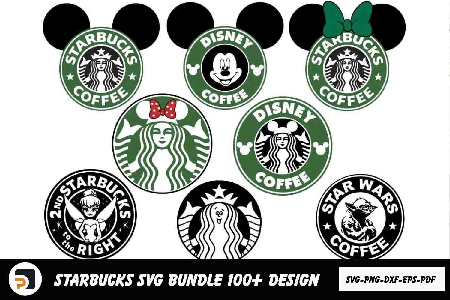 Funny Starbucks Bundle SVG PNG EPS DXF PDF