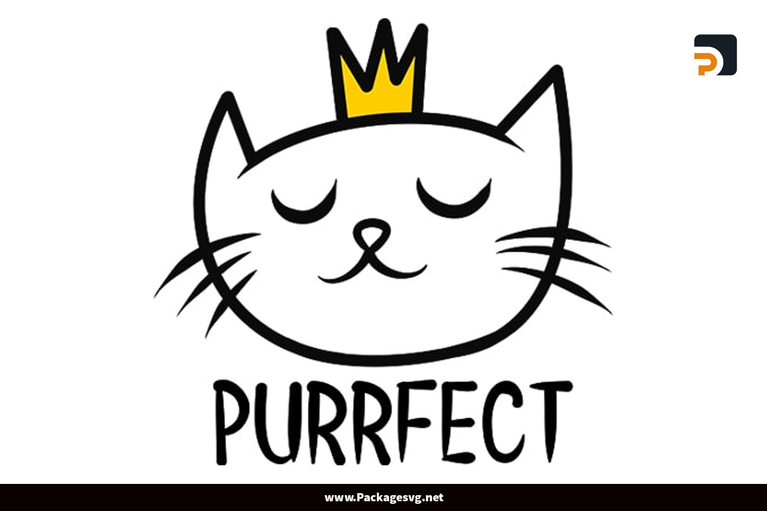 Funny cat purrfect PNG