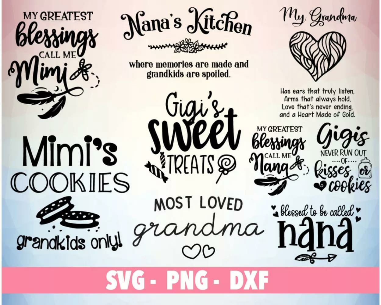 100+ Designs SVG PNG DXF Digital Download|||