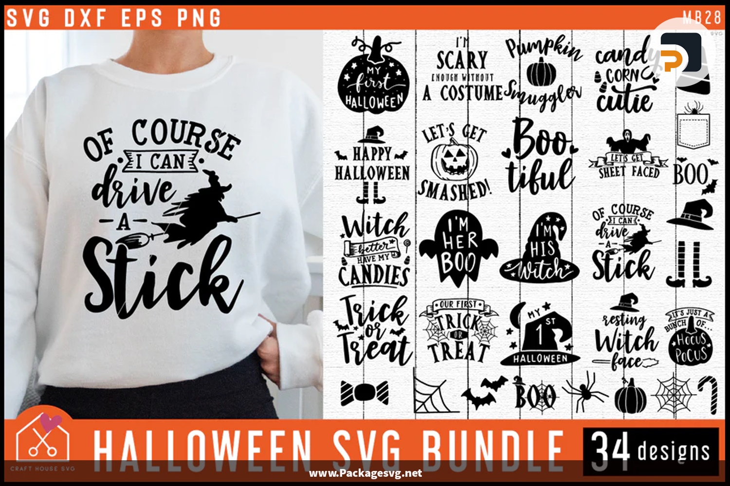 Halloween Design Bundle SVG PNG EPS DXF