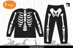 Halloween Full Skeleton SVG PNG DXF EPS JPG Digital Download LB6CGZNK|