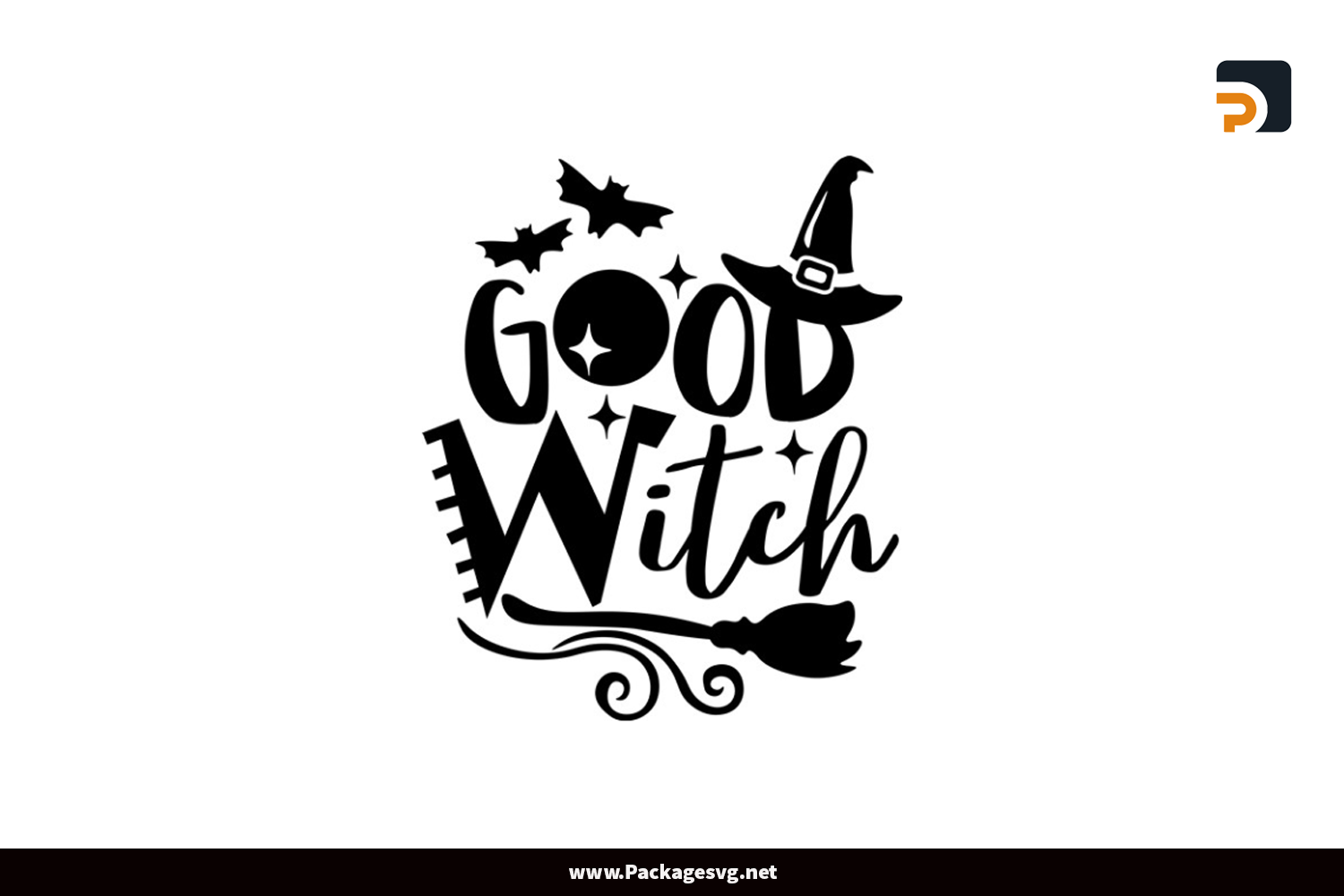 Halloween Good Witch SVG DXF PNG JPG