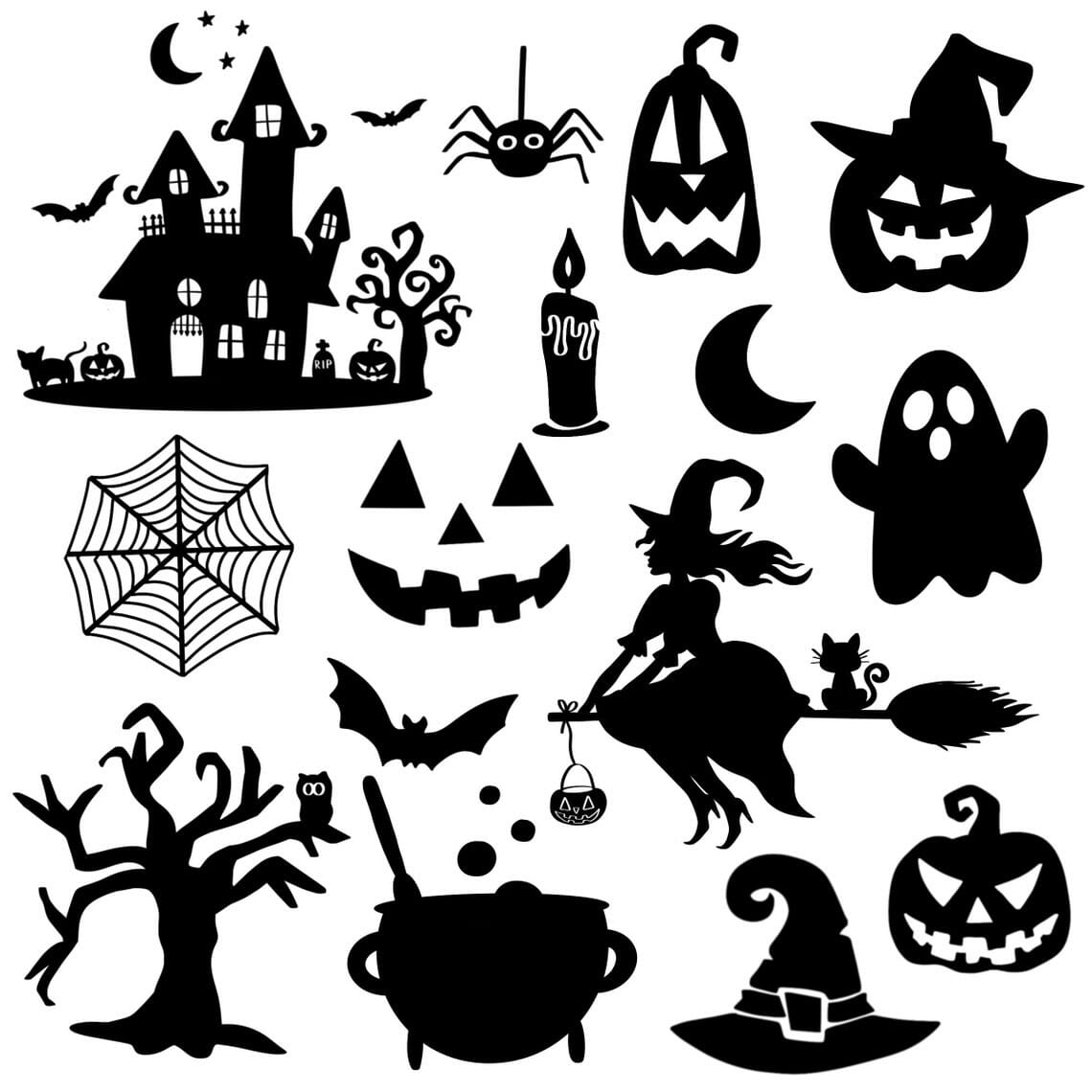 Fall|Autumn|Ghost|Witch|Pumpkin SVG AI EPS PNG JPG DXF PDF