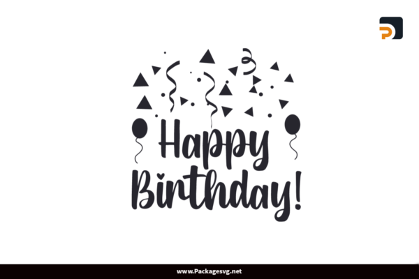 Happy Birthday Design SVG PNG DXF EPS Free Download