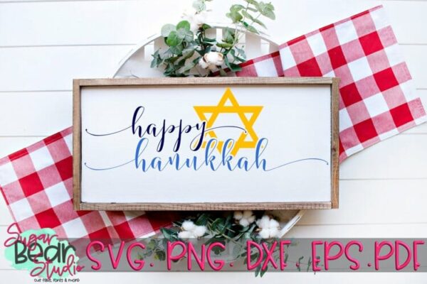 Happy Hanukkah - A Holiday SVG
