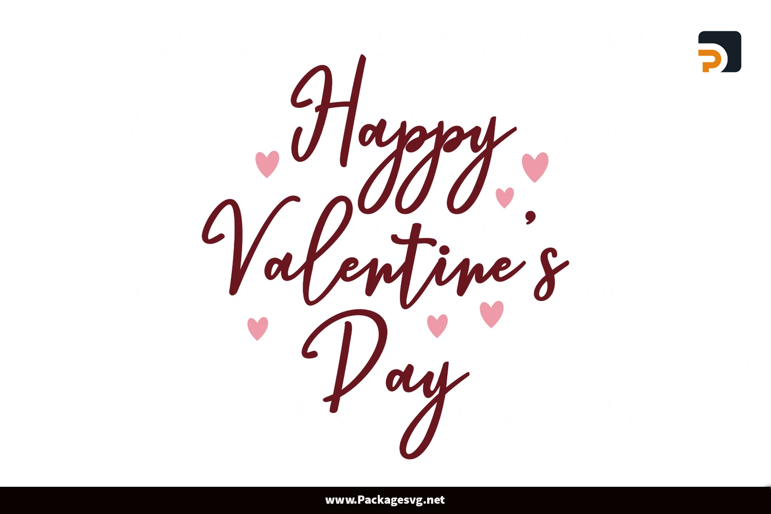 Happy Valentine's Day SVG PNG DXF EPS JPG Digital Download