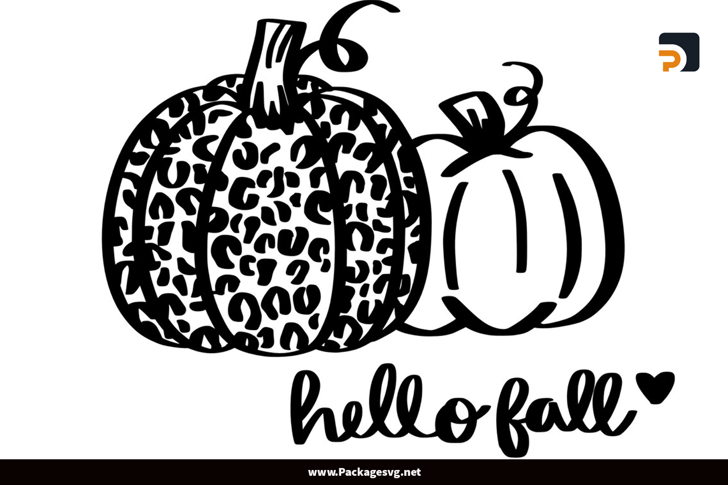 Hello Fall Pumpkin SVG AI EPS PNG JPG DXF PDF
