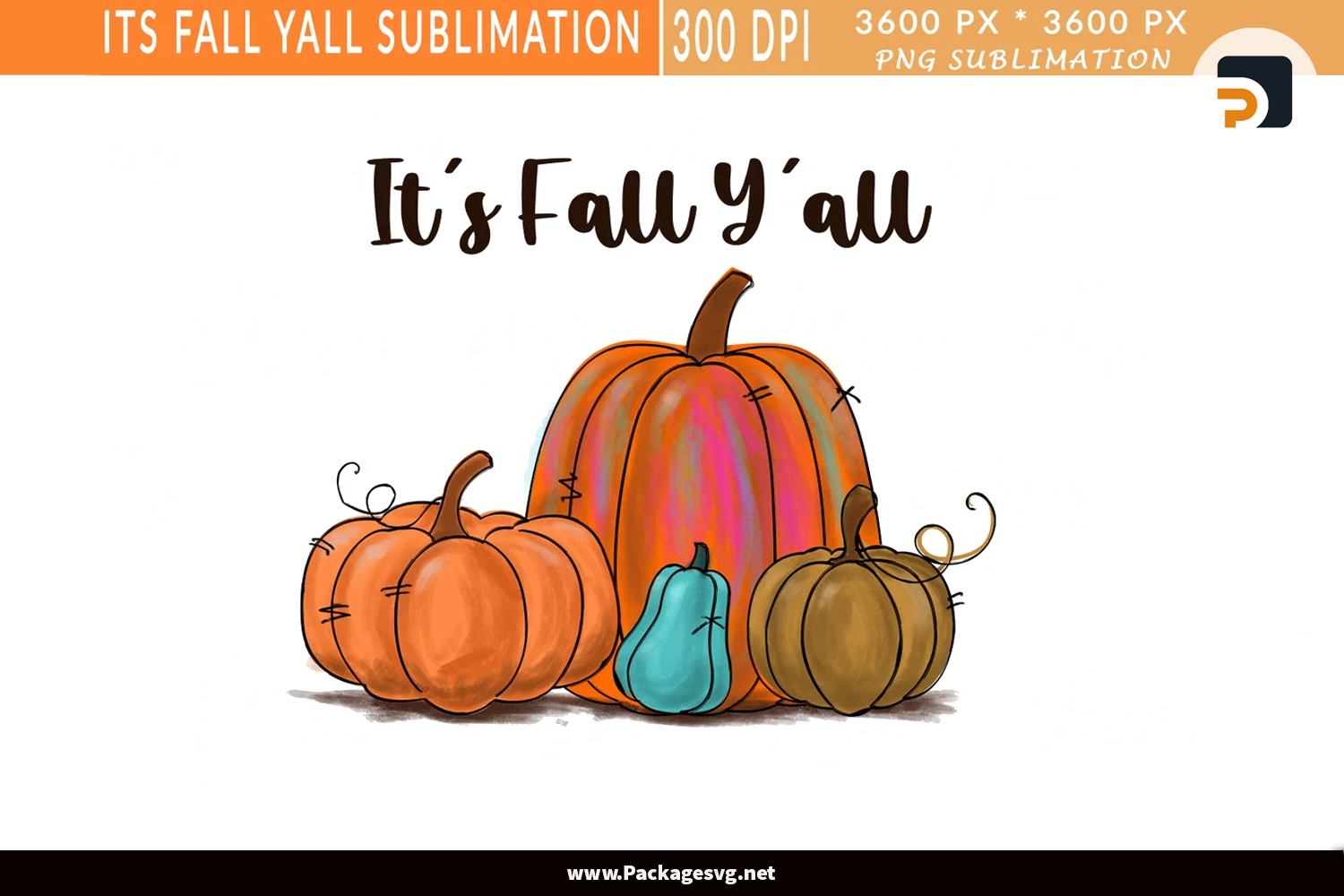 It's Fall Y'all Sublimation PNG