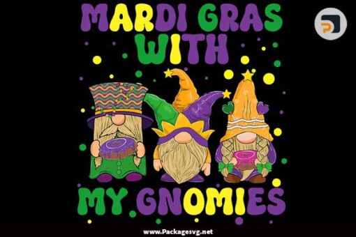 Mardi Gras With My Gnomies PNG Digital Download LDTVPZFL|