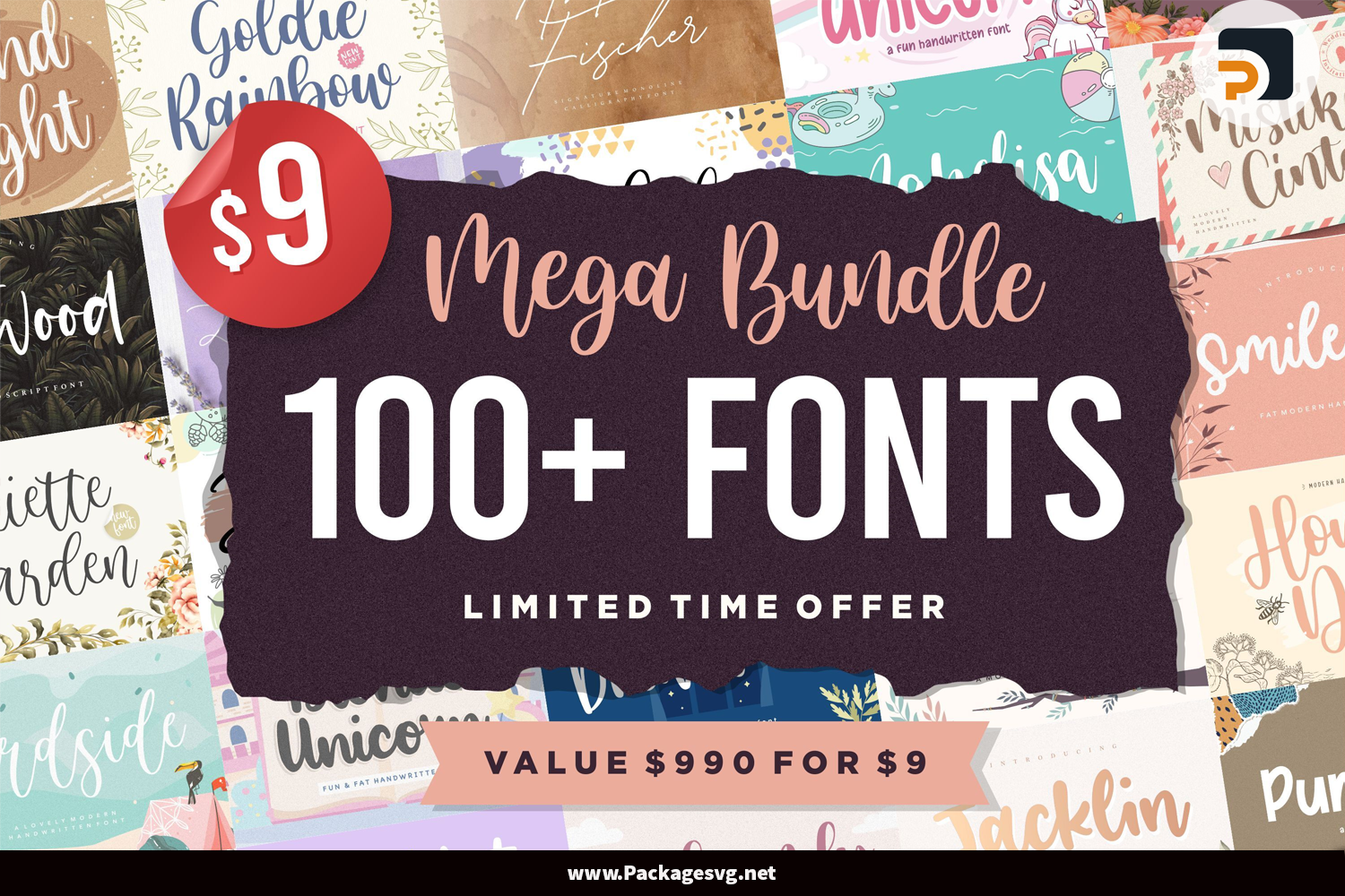 Mega Bundle 100 Plus Font