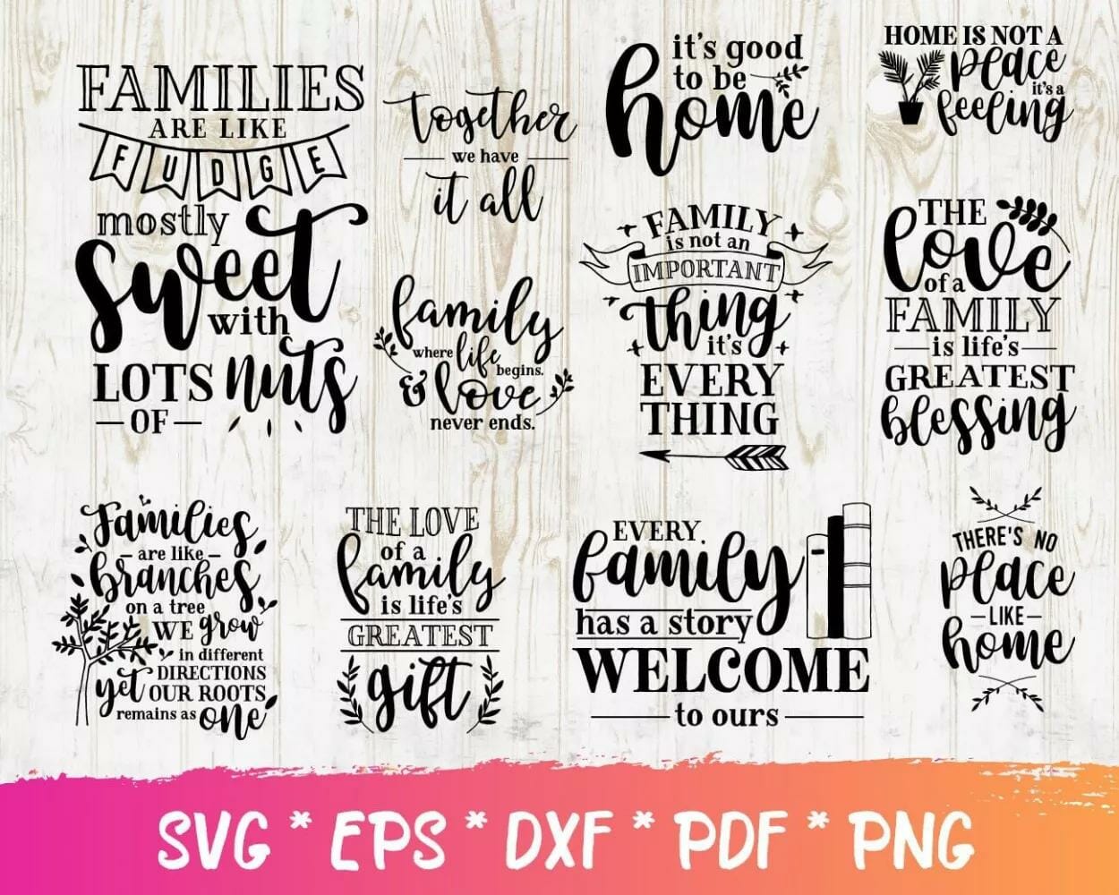 100+ Designs SVG PNG EPS DXF PDF Digital Download|||