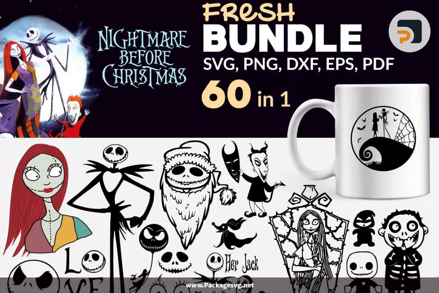 Nightmare Before Christmas SVG Bundle