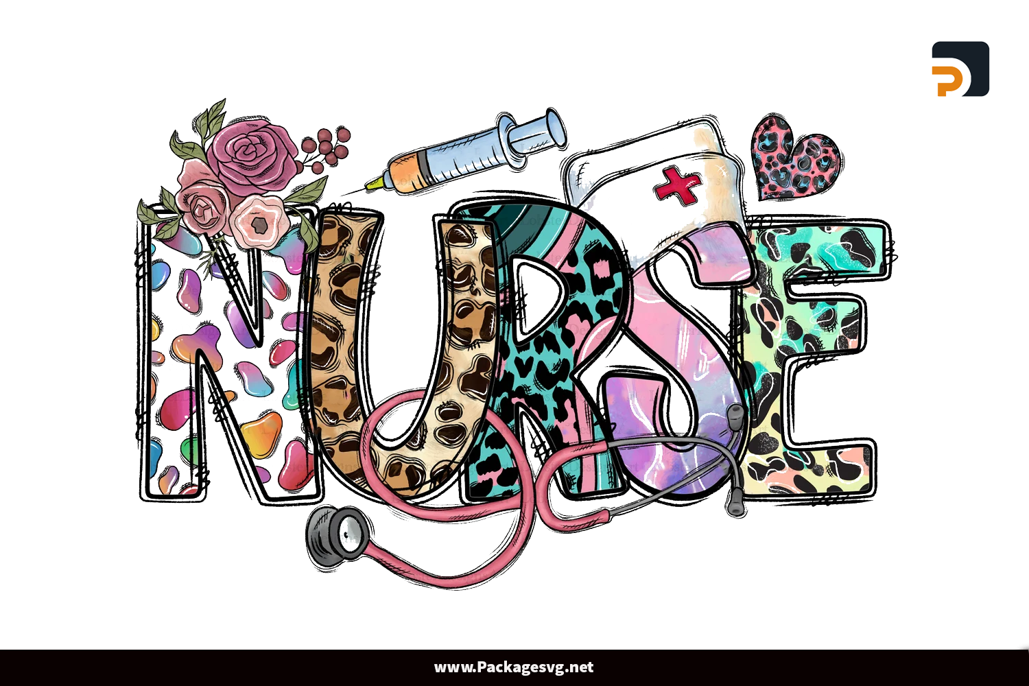 Nurse Life Sublimation Design PNG Digital Download|
