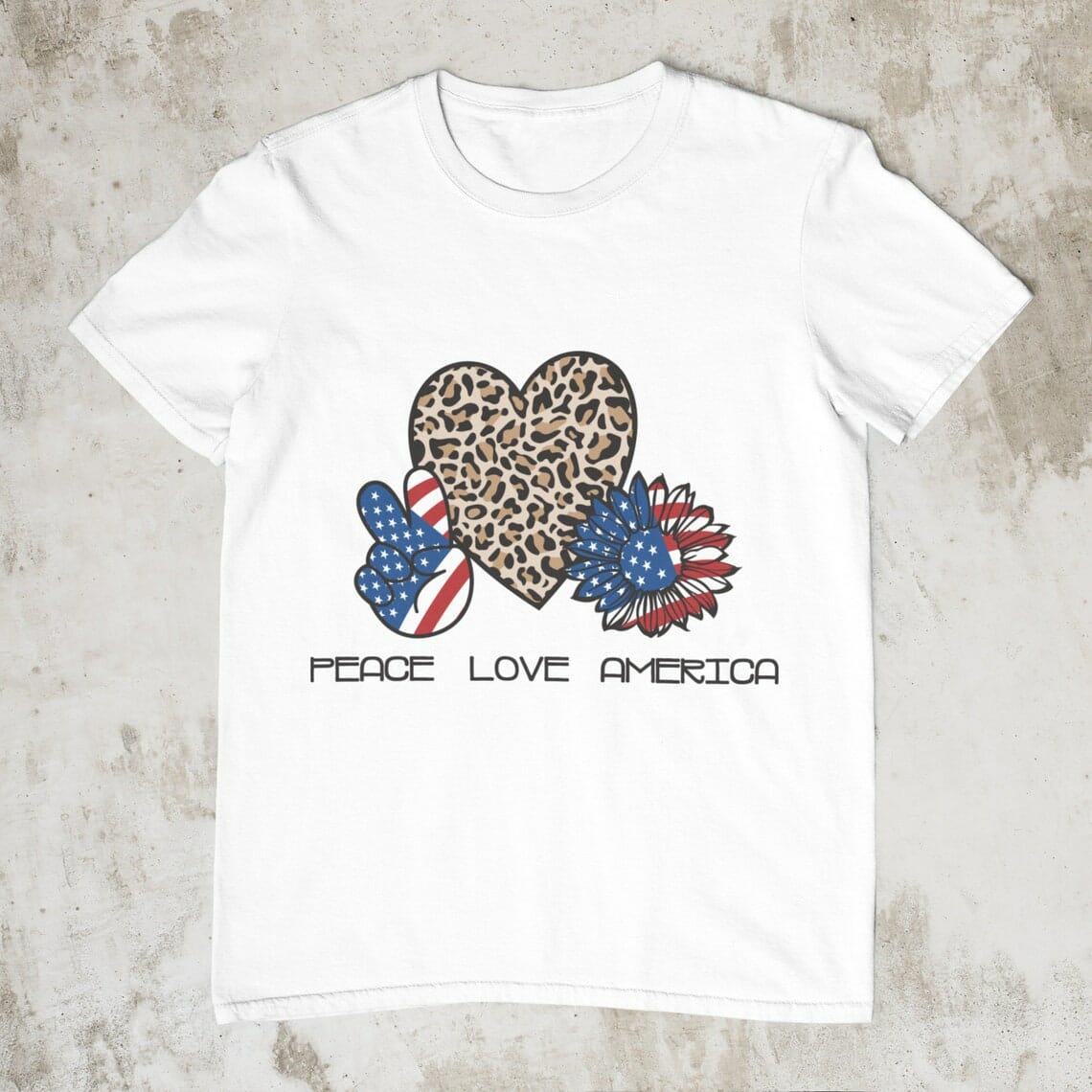 Sunflower Designs SVG PNG DXF EPS JPG Digital Download|Peace Love America SVG