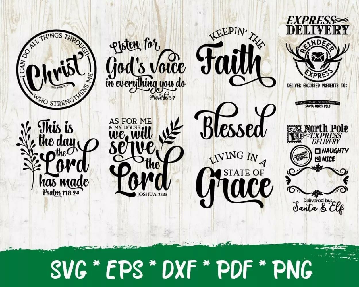 300+ Design Christmas SVG PNG EPS DXF PDF Digital Download|||||||