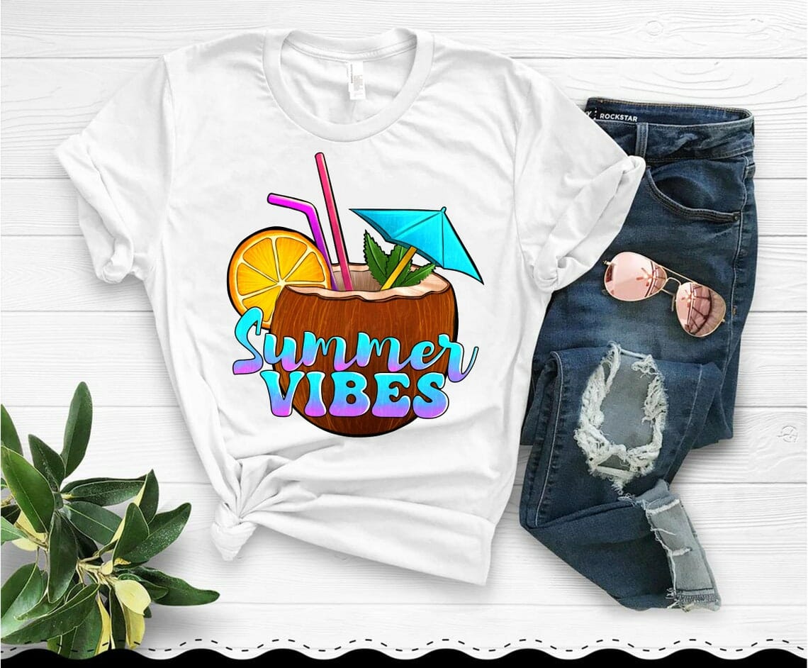 Coconut sublimation design Digital Download|Summer Vibes PNG